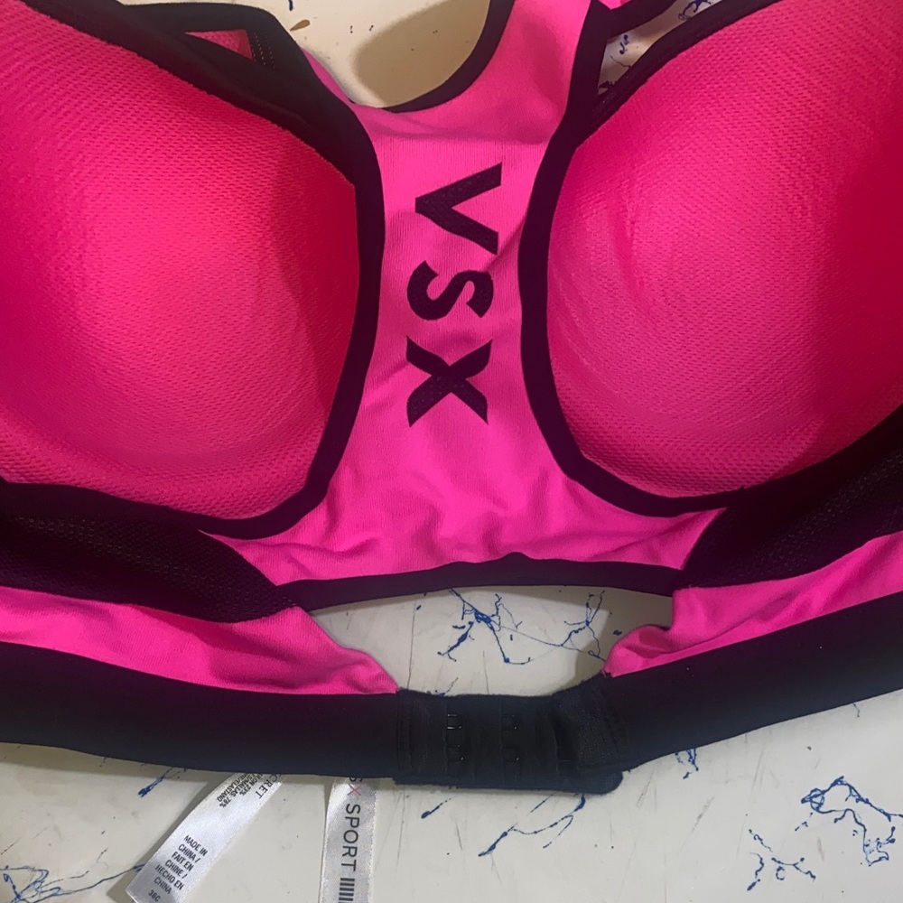 VSX Black and Pink Sports Bra - Picture 4 of 4